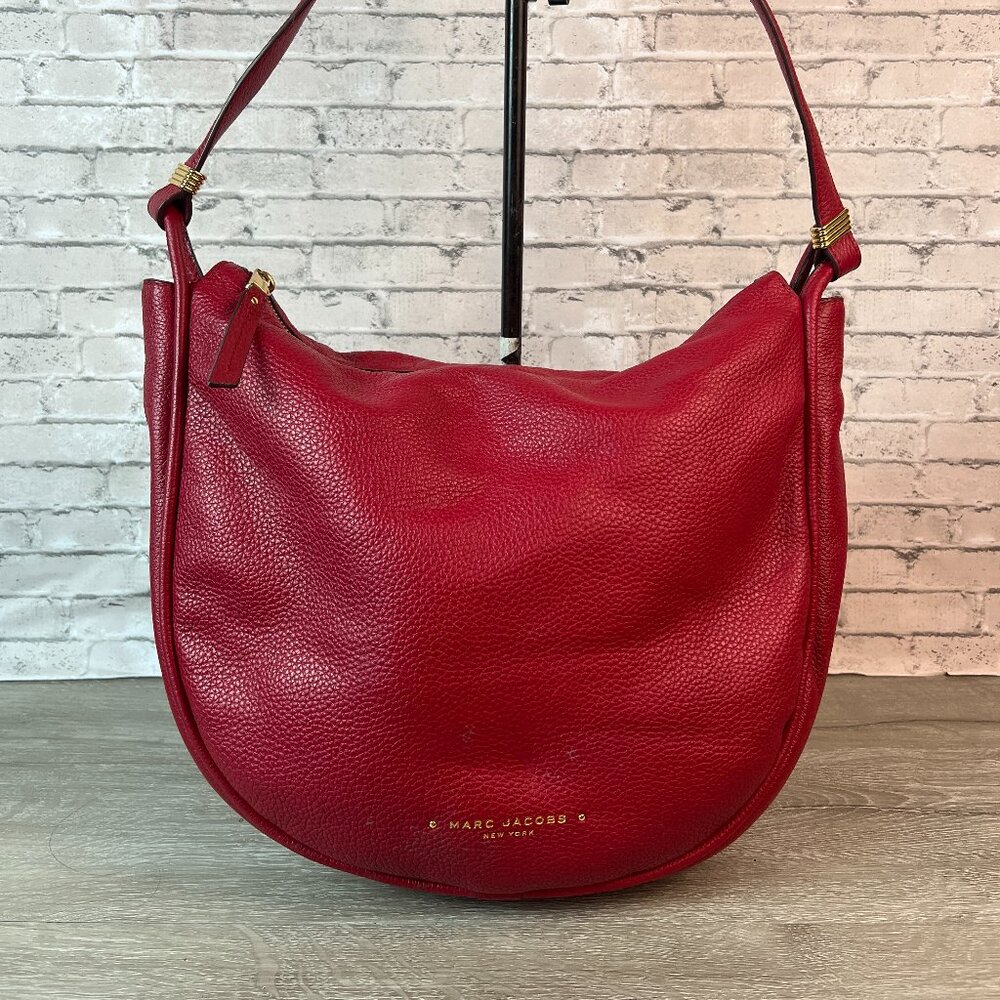 Marc Jacobs leather hobo bag Red Leather - Picture 1 of 7